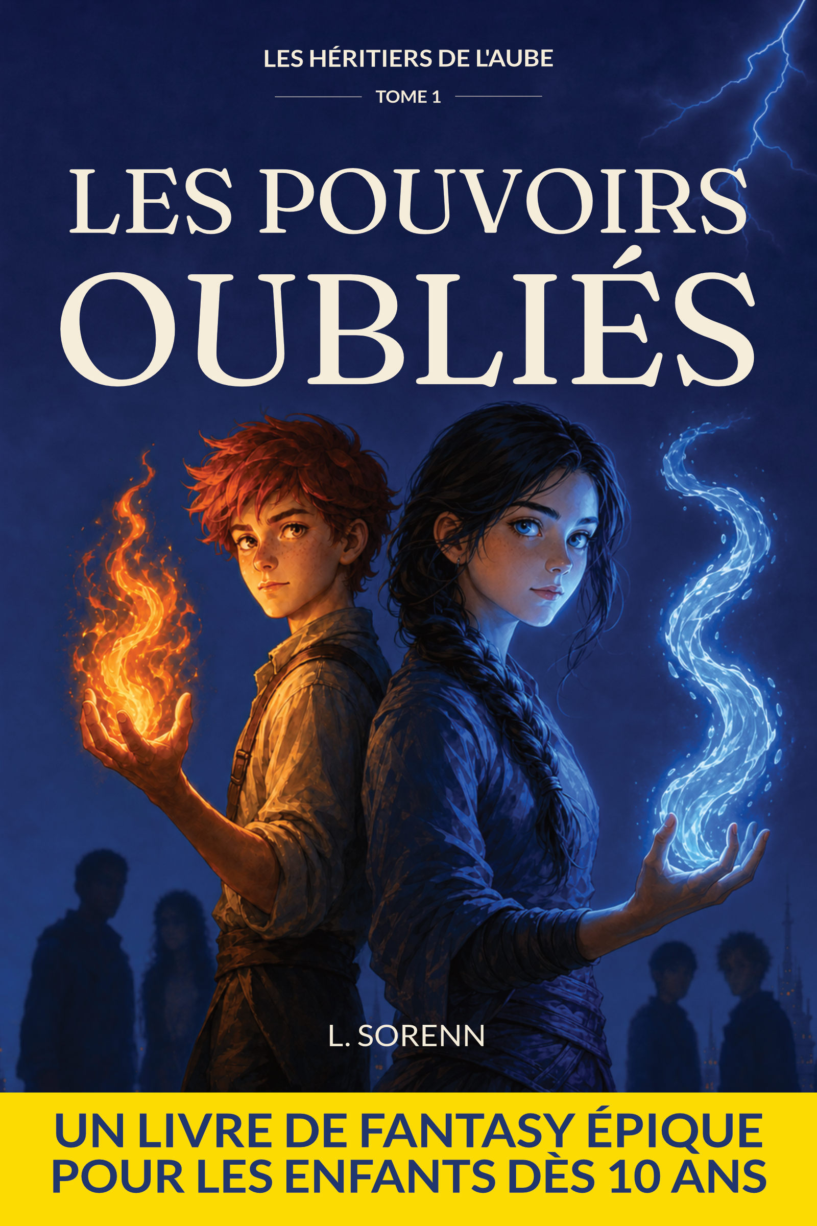 Couverture du livre Les Héritiers de l'Aube, Tome 1 : Les pouvoirs oubliés
